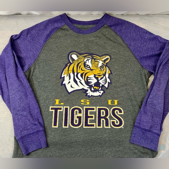 LSU Youth 3/4 Tee - Picture 2 of 4